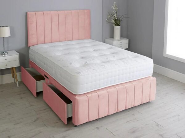 Dusty Rose Divan Bed – Standard Base