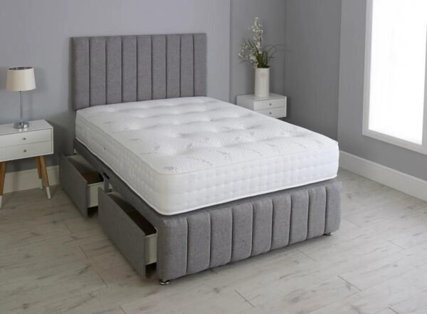 Slate Gray Divan Bed – Ottoman Base